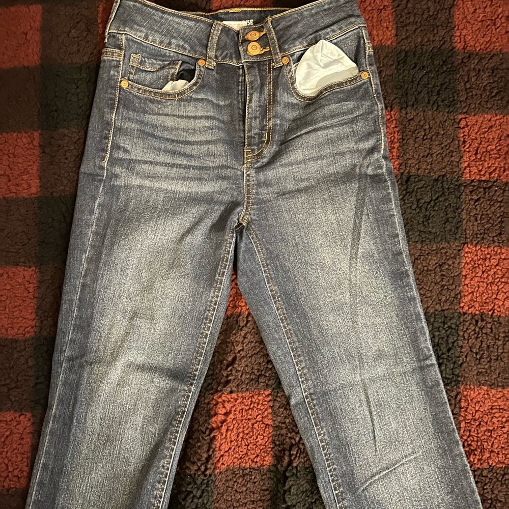 High waisted flare leg jeans